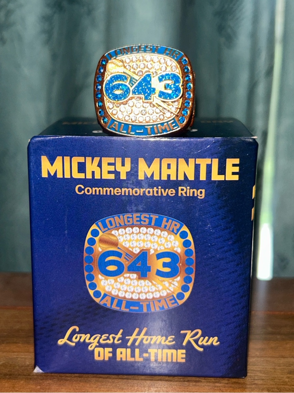 Mickey Mantle 643 Longest Home Run Commemorative Ring - 2026 Tulsa Drillers